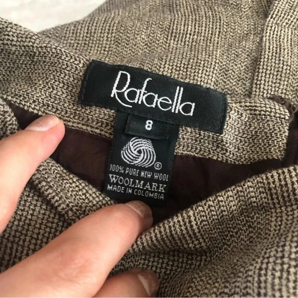VINTAGE Rafaela 100% Pure New Wool Skirt Size 8 - Picture 3 of 3